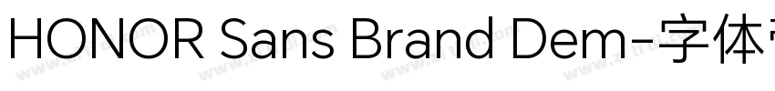HONOR Sans Brand Dem字体转换
